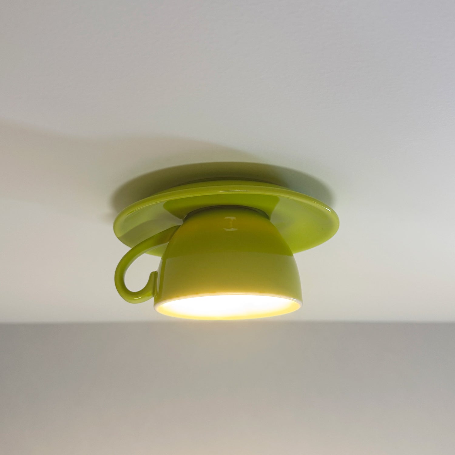 Valentina Moderno Tazze Caffè Ceramica Plafoniere, Blu/Rosa/Giallo