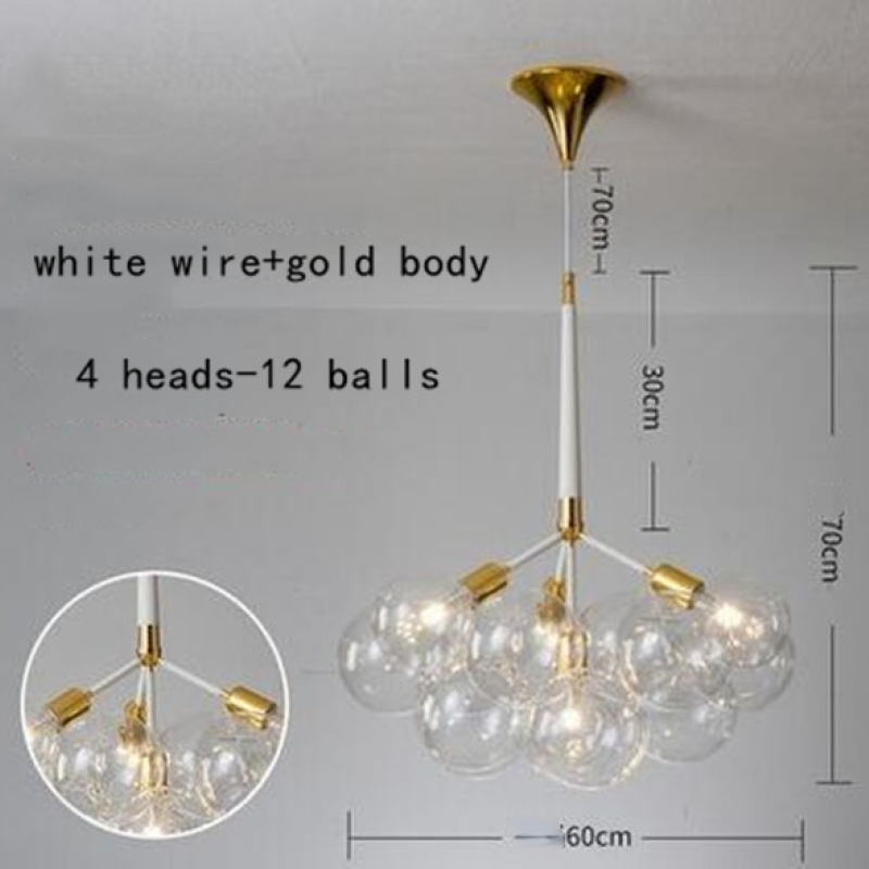 Valentina Decorativo LED Lampade a Sospensione Bianche/Nere/Caffè Bolle Soggiorno/Camera da Letto
