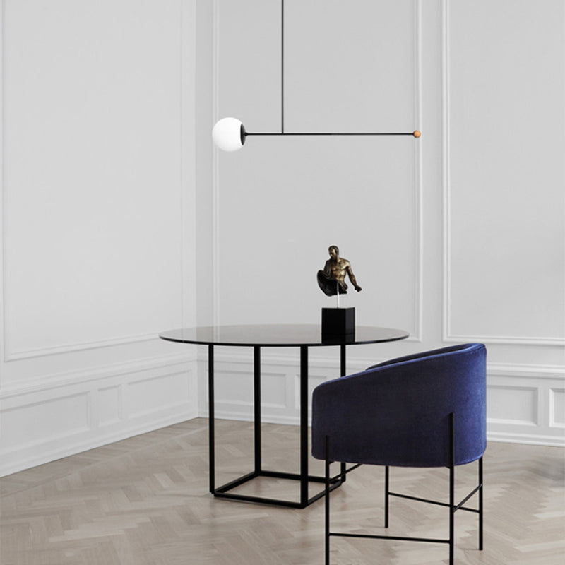 Avi LED Lampada a Sospensione Metallo Rotondo Soggiorno Minimalista