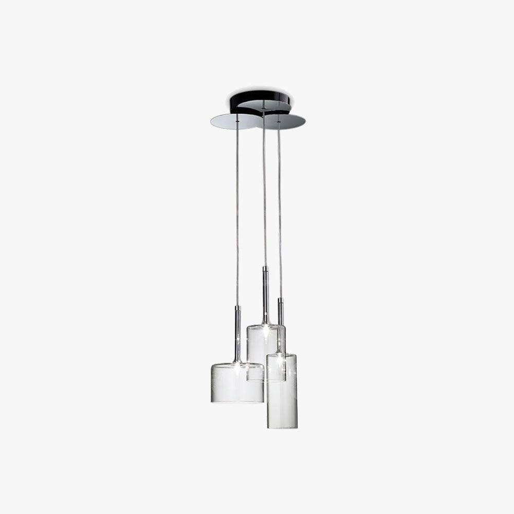 Kristy Moderne Geometrica Metallo/Vetro Lampade a Sospensione Trasparente Camera da Letto