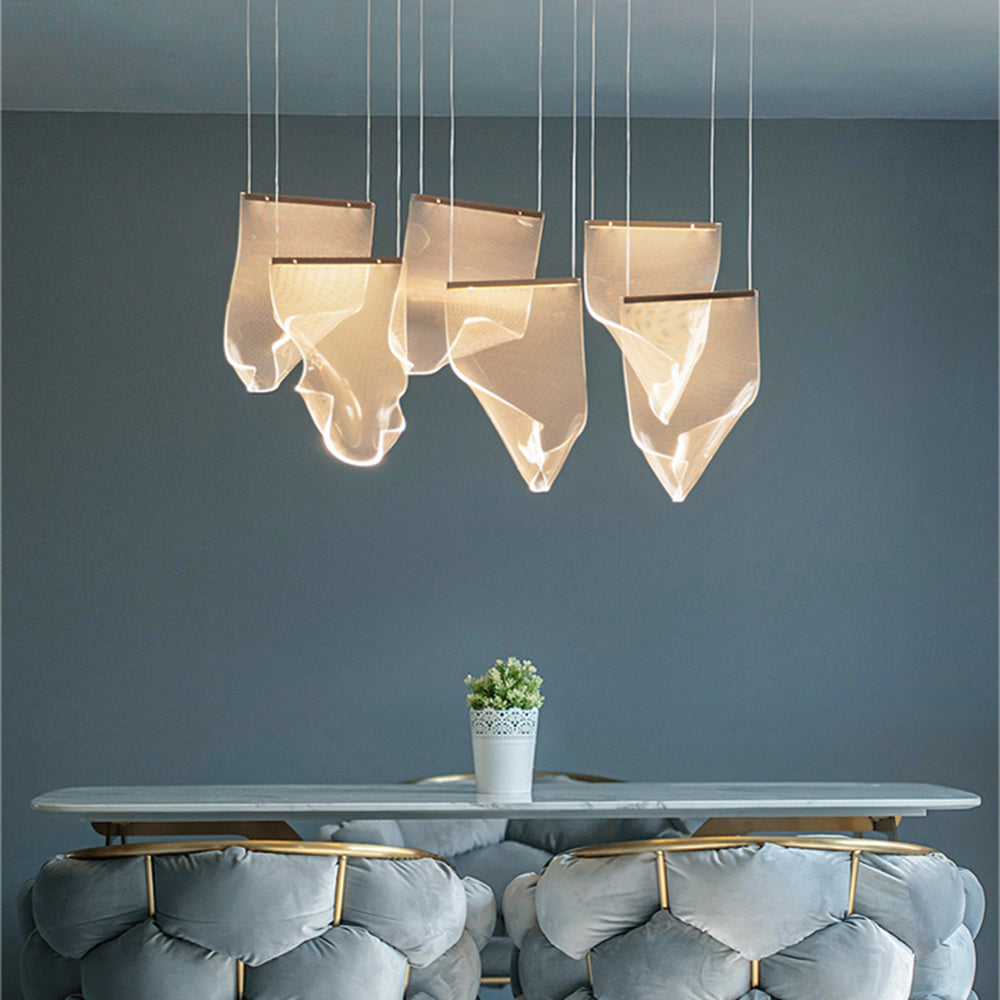 Kristy Moderni Led Lampadari Artistico Acrilico Metallo Oro Soggiorno/Camera da Letto