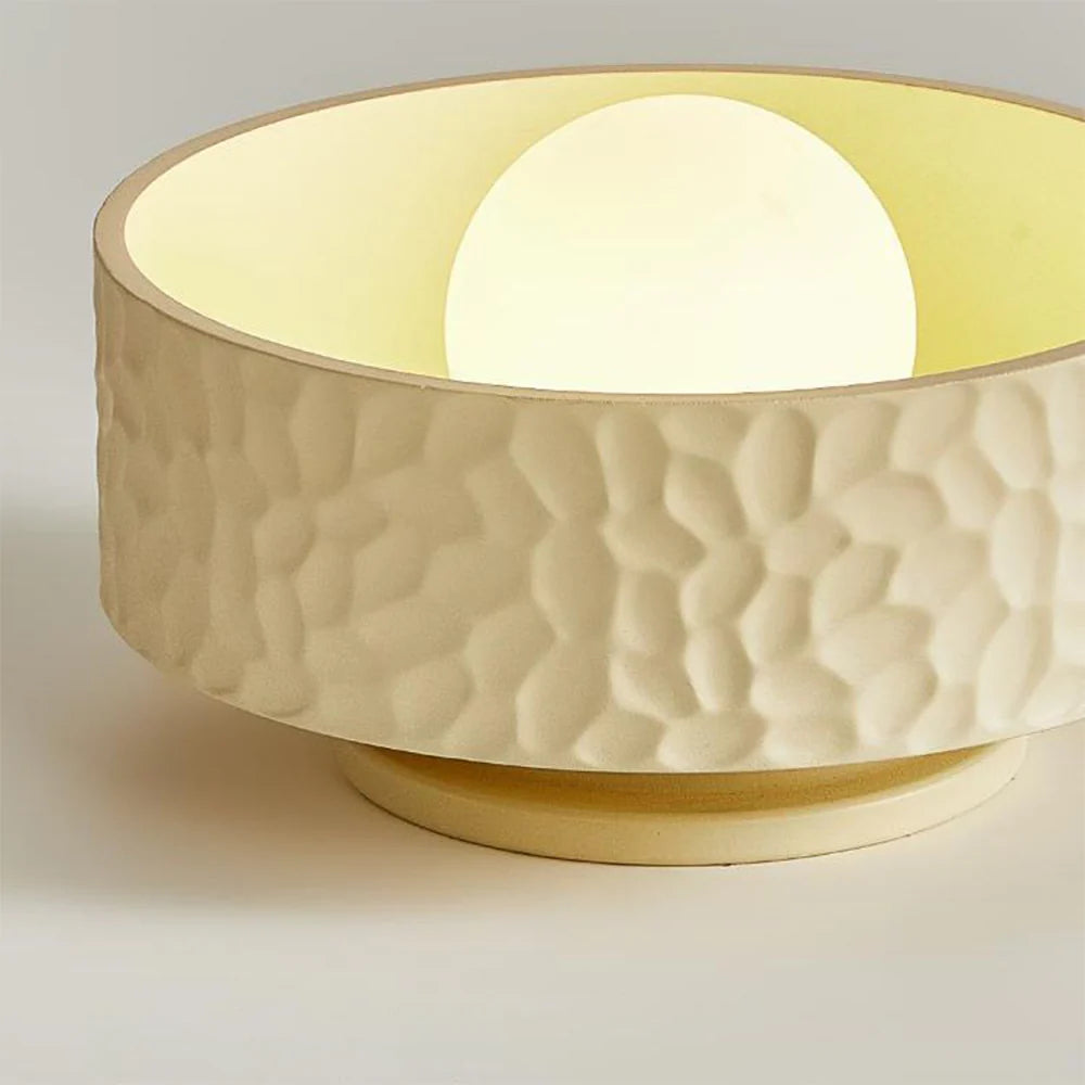 Arisha Moderno Resina Vetro Plafoniera Beige Camera da letto Soggiorno