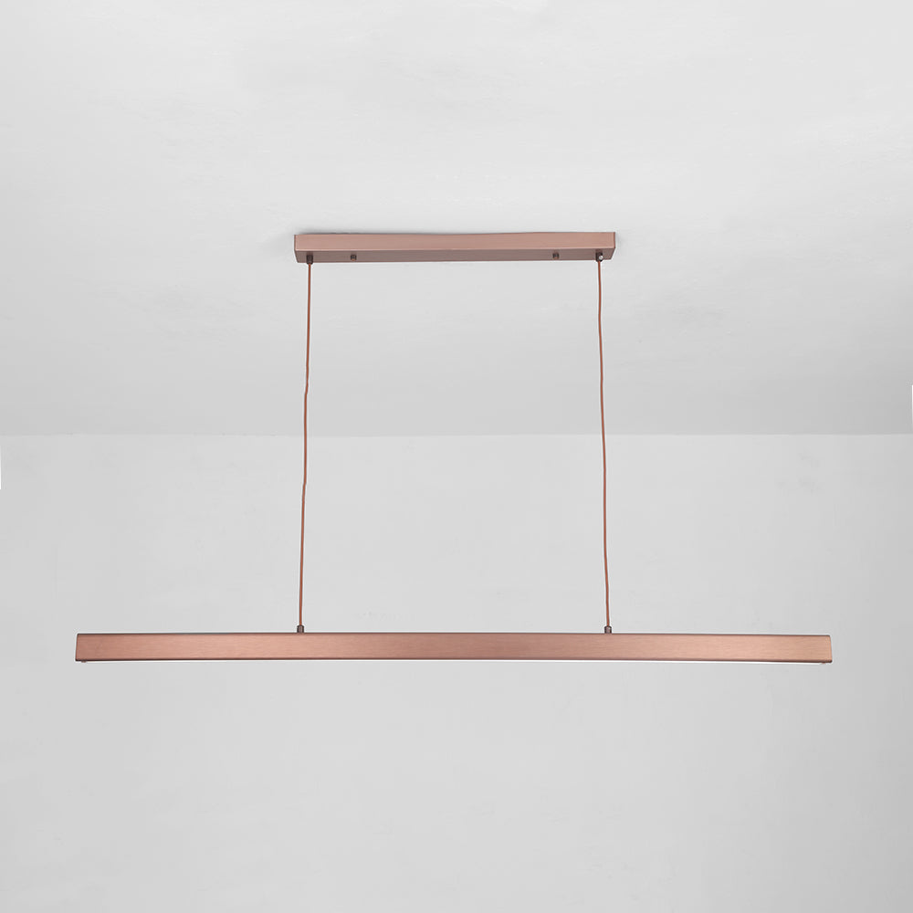 Arisha Moderna LED Lampada a Sospensione Metallo Nero/Marrone Lineare