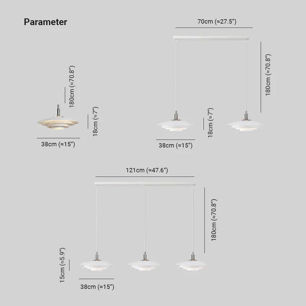 Arisha Nordico Cluster Lampade a Sospensione