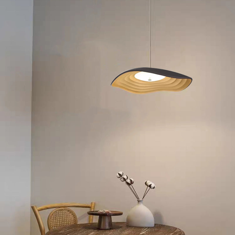 Arisha LED Lampada a Sospensione Wabi-Sabi Resina Bianco/Arancione/Nero