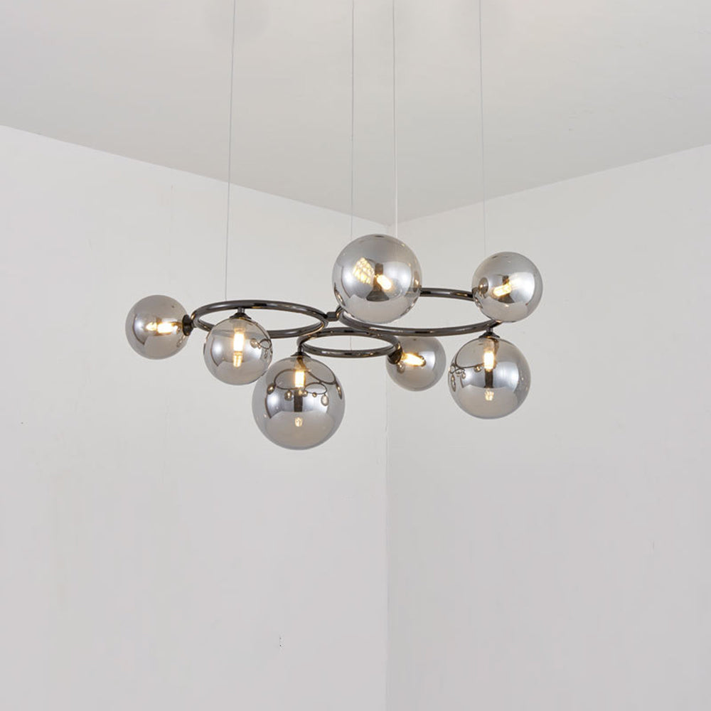 Valentina Minimalista Moderno LED Lampade a Sospensione Bianco/Oro Metallo/Vetro Soggiorno/Camera da Letto