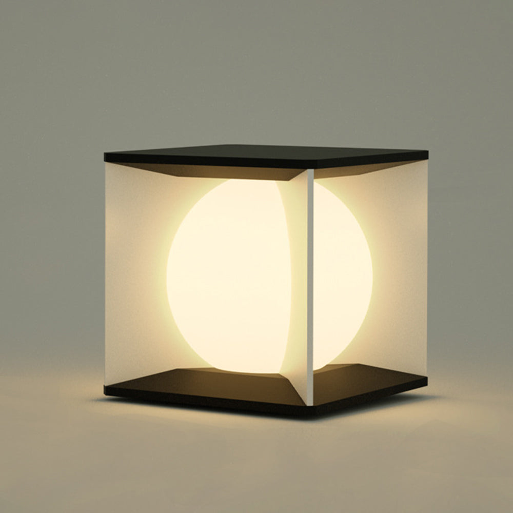 Ray Moderno Luna Metallo Pilastro Molo Lampade da Esterno