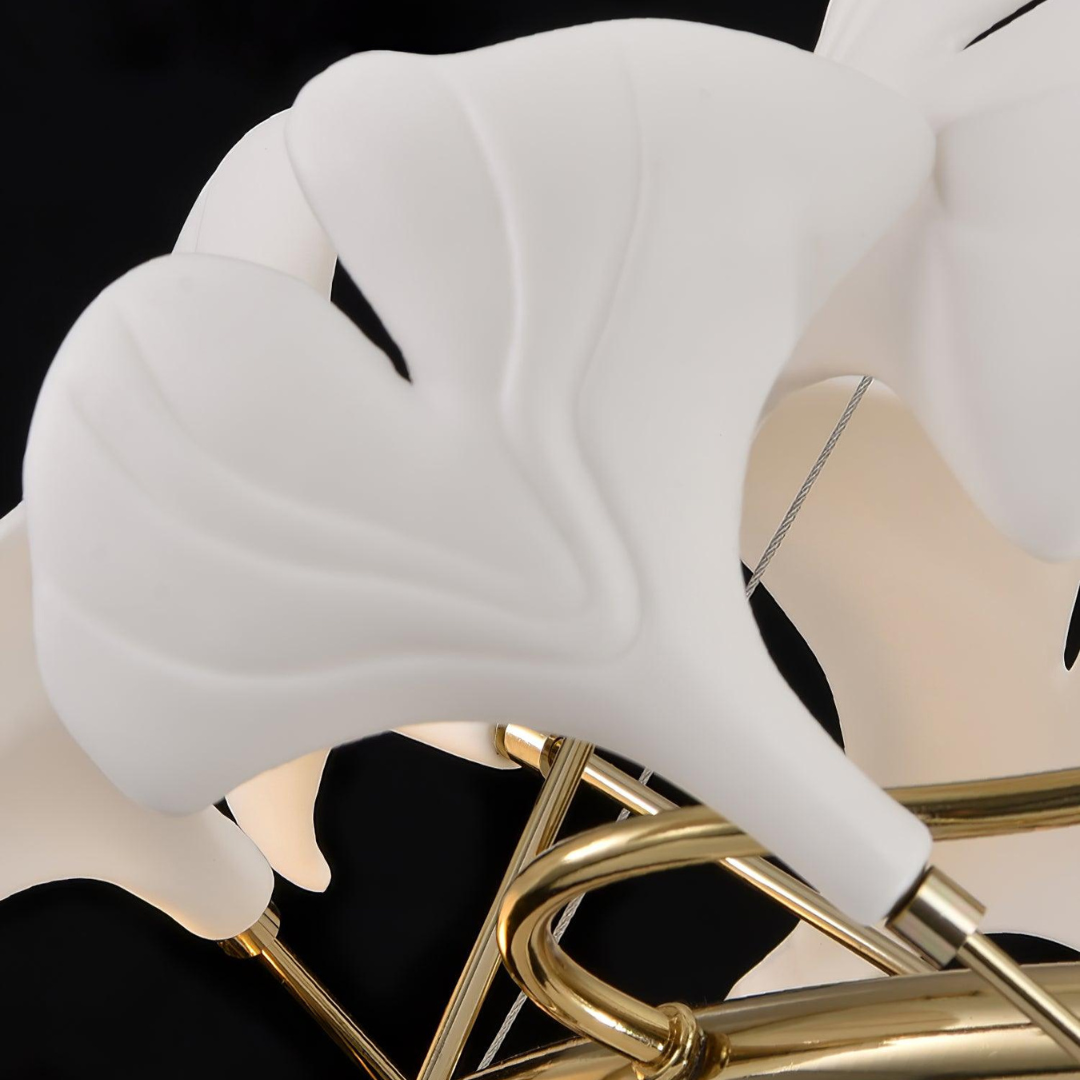 Olivia Design Bellissimo LED Lampade a Sospensione Spirale Ginkgo Biloba Metallo Ceramico Soggiorno/Camera da Letto