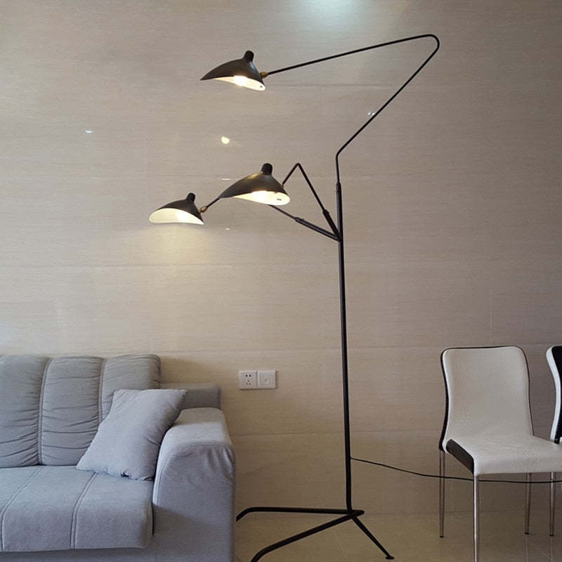 Arisha Industria Design LED Lampade da Terra Metallo Salotto/Studio