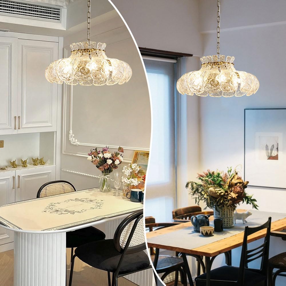 Arisha Moderni Metallo Vetro Lampadari Rame Soggiorno Sala da Pranzo