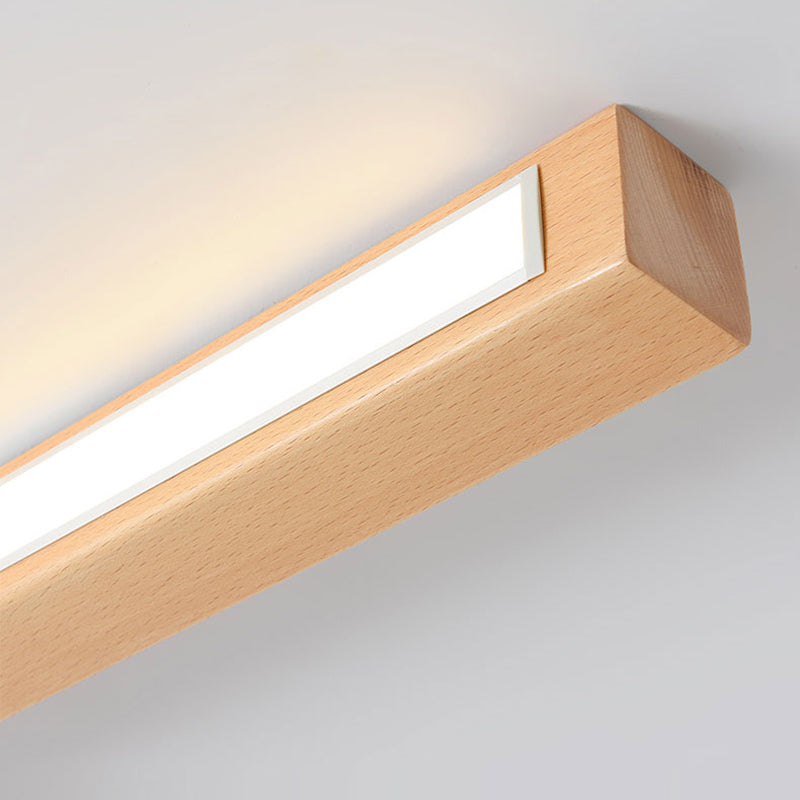 Arisha Moderna LED Plafoniera Legno Acrilico Lineare Soggiorno/Camera da Letto