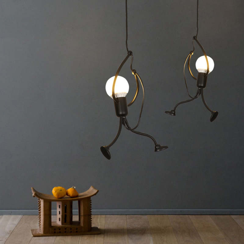 Arisha LED Ferro Speciale Design Uomo Lampada a Sospensione