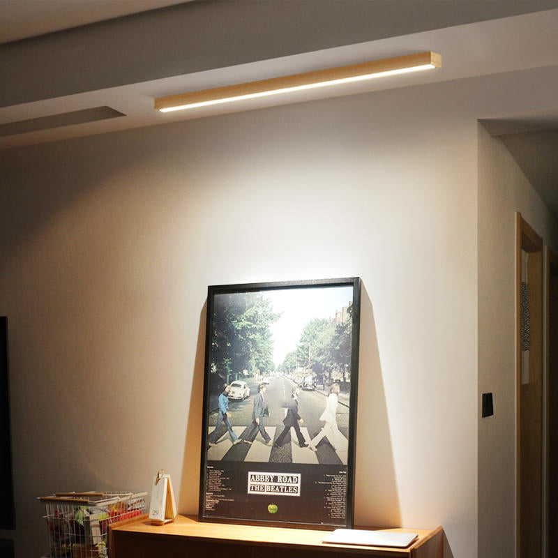 Arisha Moderna LED Plafoniera Legno Acrilico Lineare Soggiorno/Camera da Letto