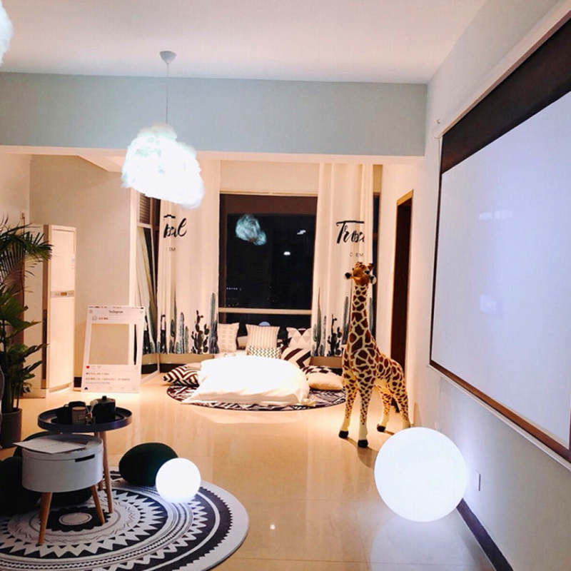 Aria Design LED Luce da Esterno Lampada da Terra Impermeabile Bianco Sfera Acrilico