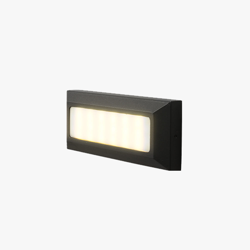 Ray Moderno Elegante Rettangolare Metallo Acrilico Lampade da Esterno Corridoio