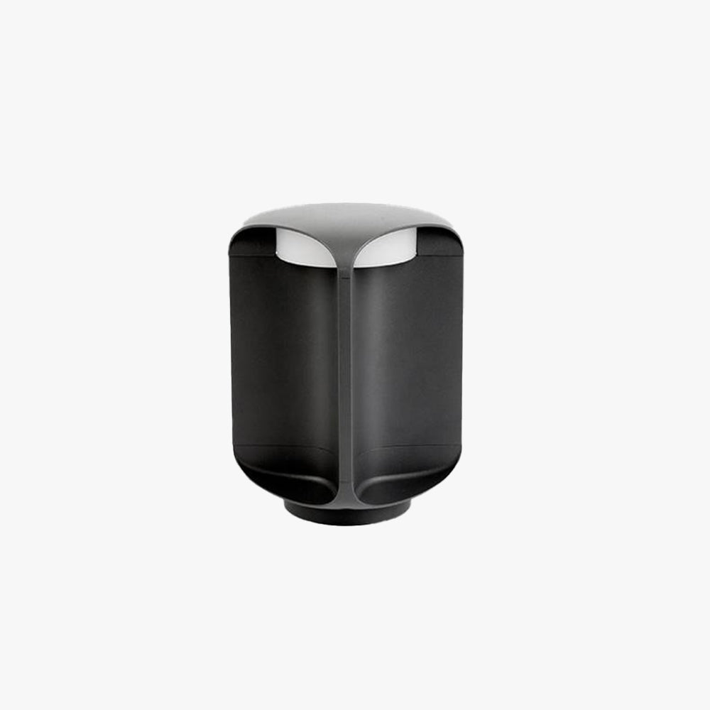 Ray Minimalista Cilindrica Metallo/Vetro Lampada da Terra Esterna