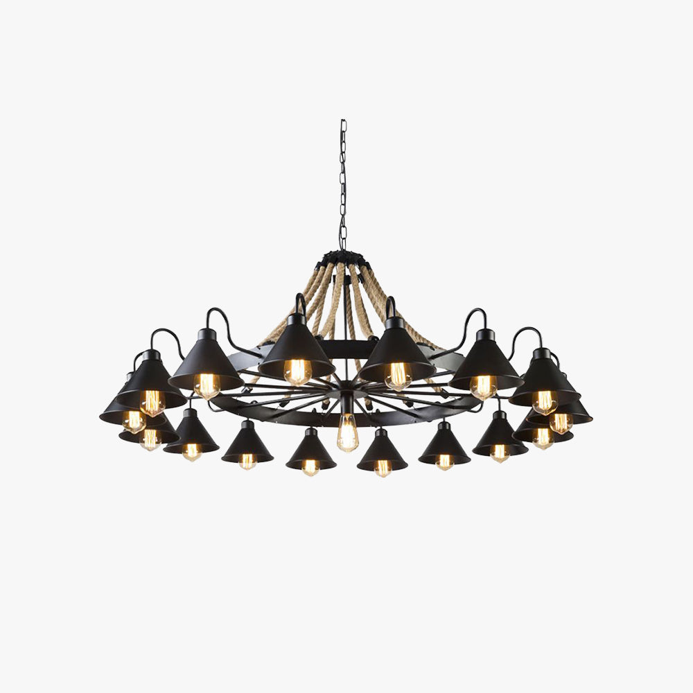 Silva Lampadari Candeliere Industriale Metallo LED Soggiorno