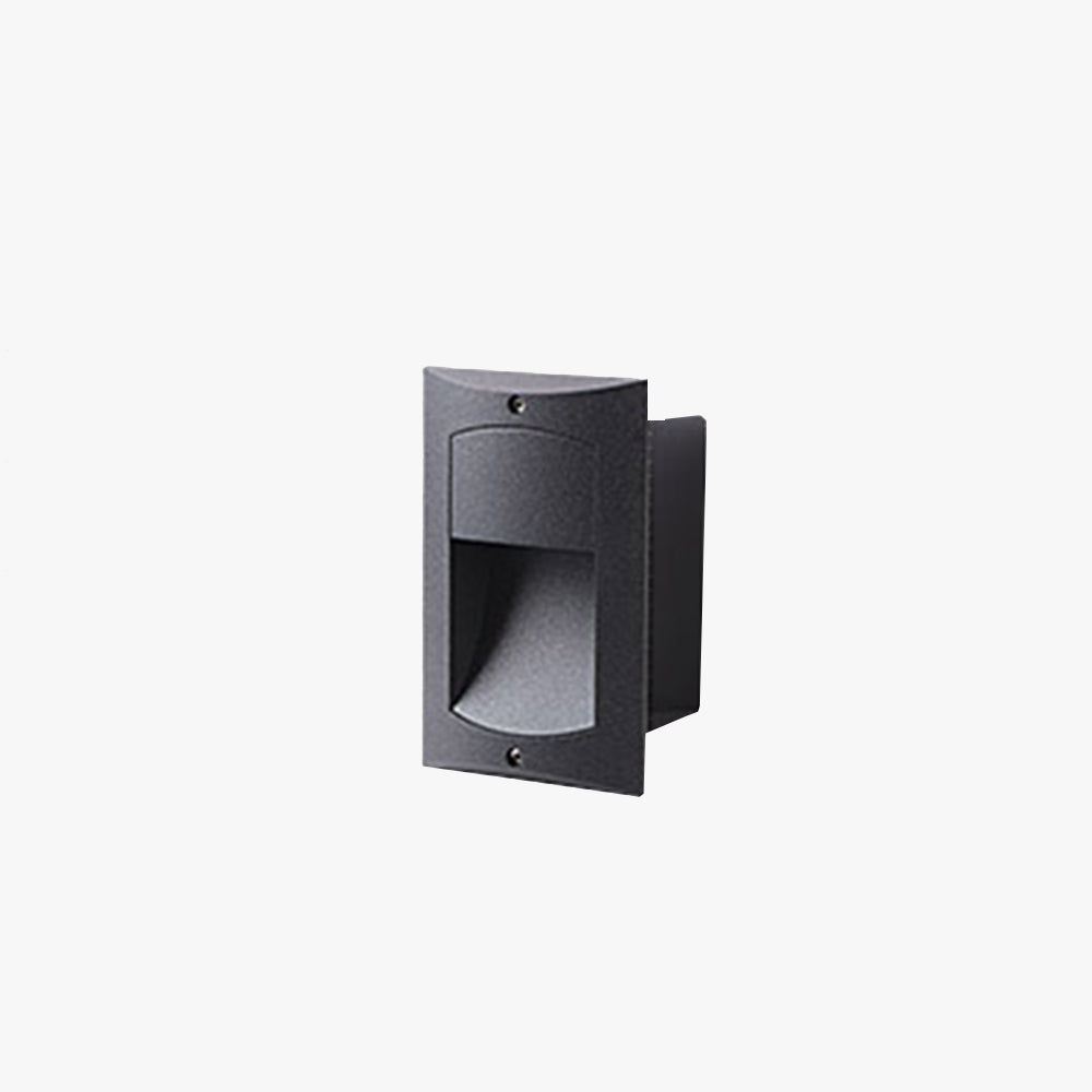 Ray Moderno Rettangolare Superficie Metallo Lampade da Esterno Balcone