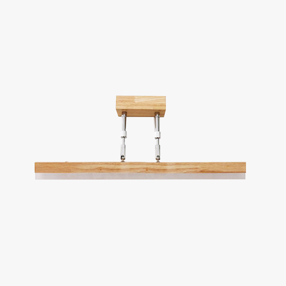 Muto Minimalismo Classico LED Applique Lungo Metallo Legno Vanità Specchio Bagno/Sala Studio