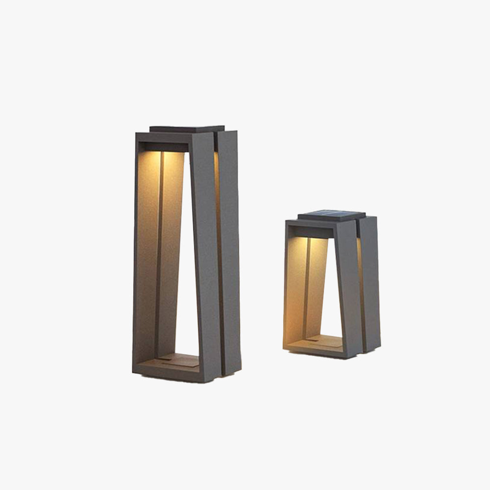 Ray Minimalista LED Cuboid Solare/Ricaricabile Lampade da Terra Esterno
