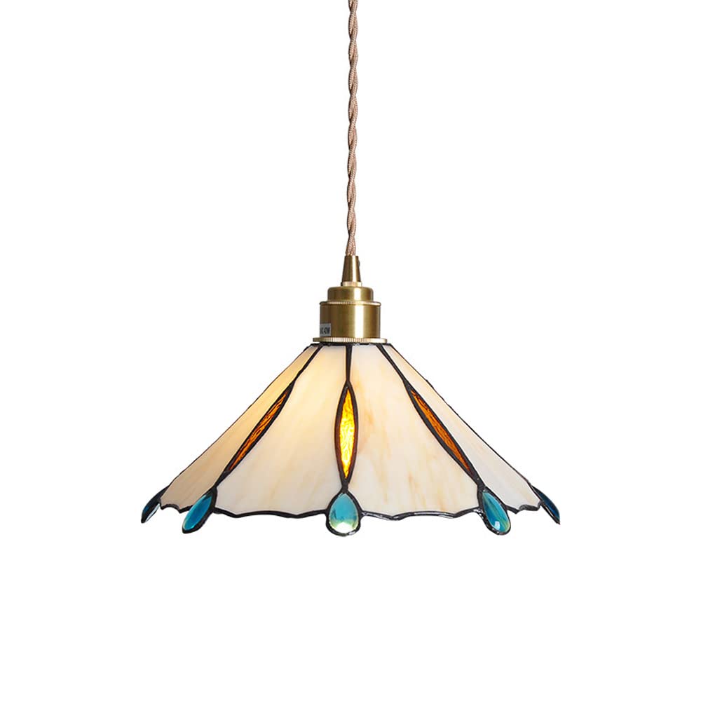 Tiffany Vintage Metallo/Vetro Sospensione Giallo/Trasparente/Verde/Rame/Rosso/Blu Soggiorno
