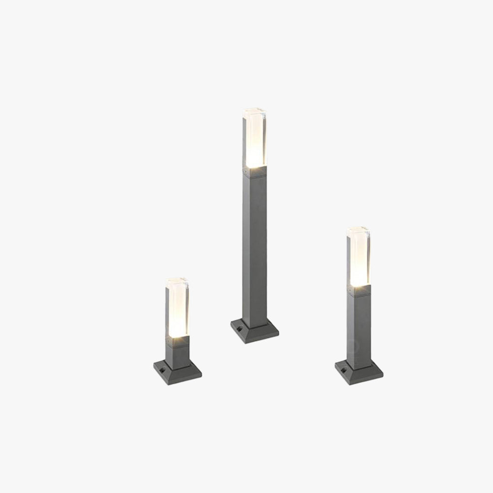 Ray Moderno LED Rettangolare Metallo Lampade da Esterno Giardino