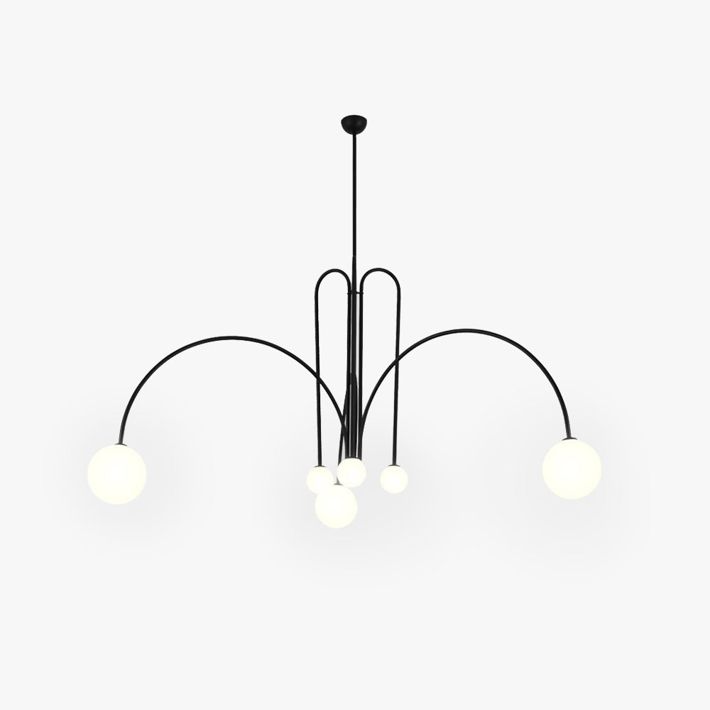 Valentina Vintage Metallo Vetro Lampade a Sospensione Soggiorno