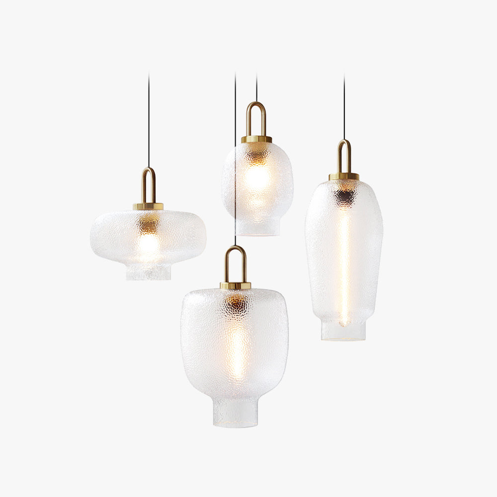 Valentina Minimalista LED Smerigliato Lampade a Sospensione Oro Vetro Metallo Soggiorno/Camera da Letto/Sala Studio