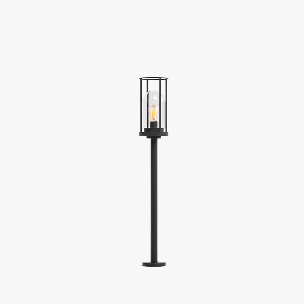 Ray Metallo Cilindrico Lanterna Solare Lampade da Esterno Giardino