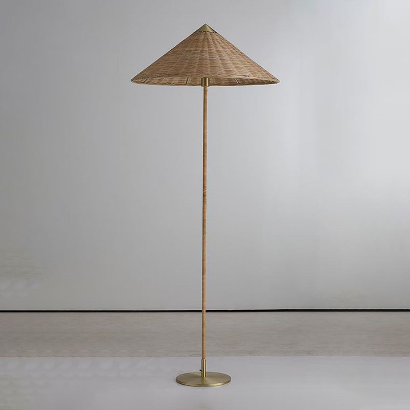 Ritta Moderne LED Lampade da Terra Metallo/Legno Bianco Salotto Semplice