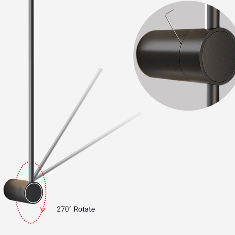 Arisha Lampada da Parete Lineare LED Minimalista Rotabile per Esterni