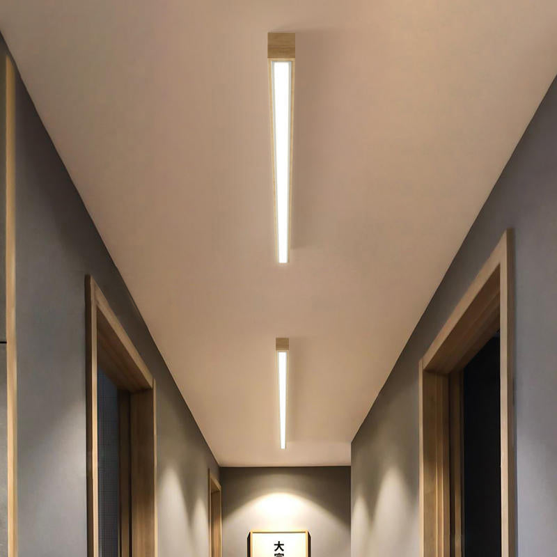 Arisha Moderna LED Plafoniera Legno Acrilico Lineare Soggiorno/Camera da Letto