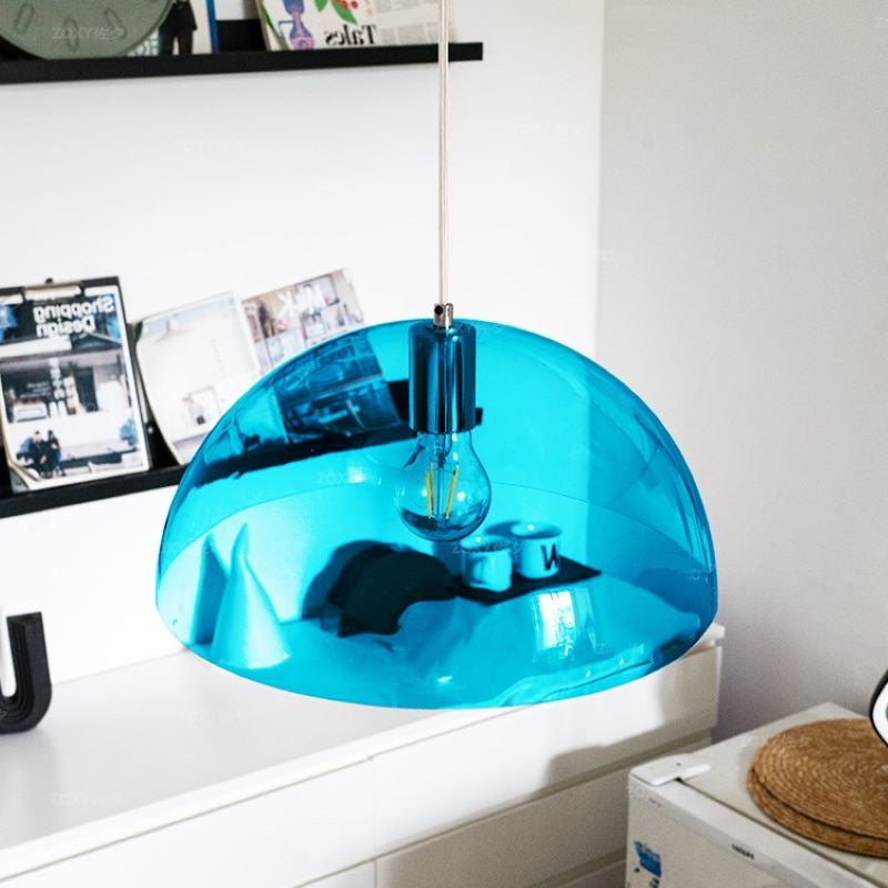 Valentina Moderno Globo Metallo PVC Lampade a Sospensione Cucina Soggiorno