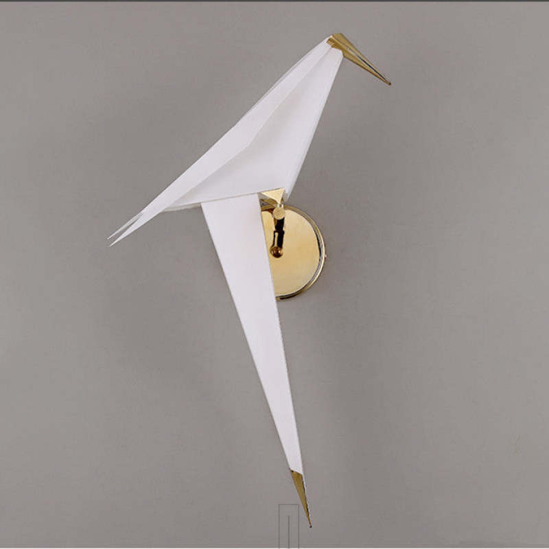 Arisha Bellissimo LED Uccello Art-Deco Applique Metallo Acrilico Soggiorno/Camera da Letto