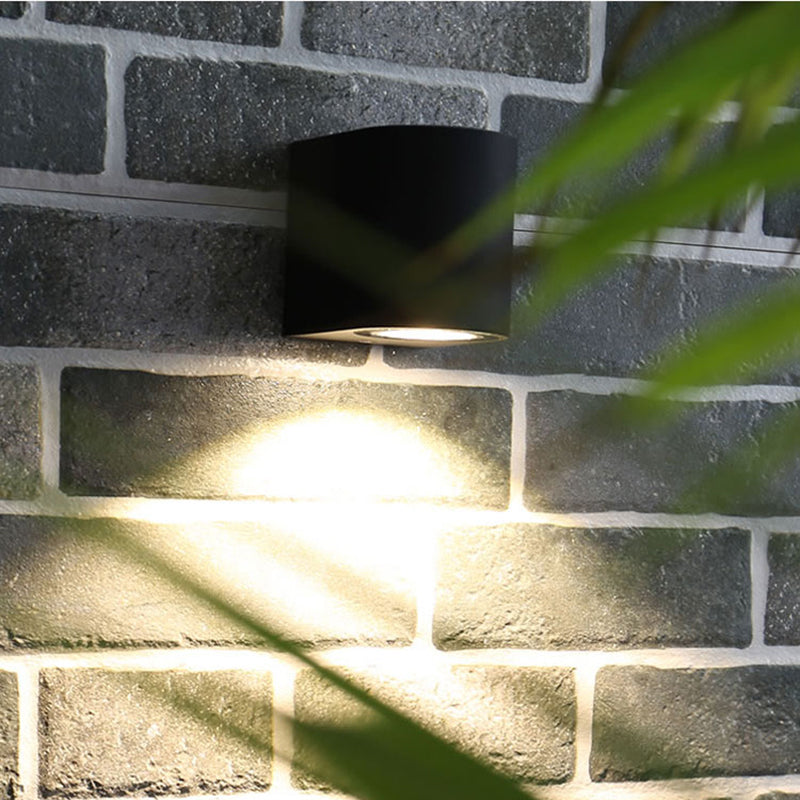 Ray Moderne LED Lampade da Esterno Metallo Nero Quadrato Minimalista