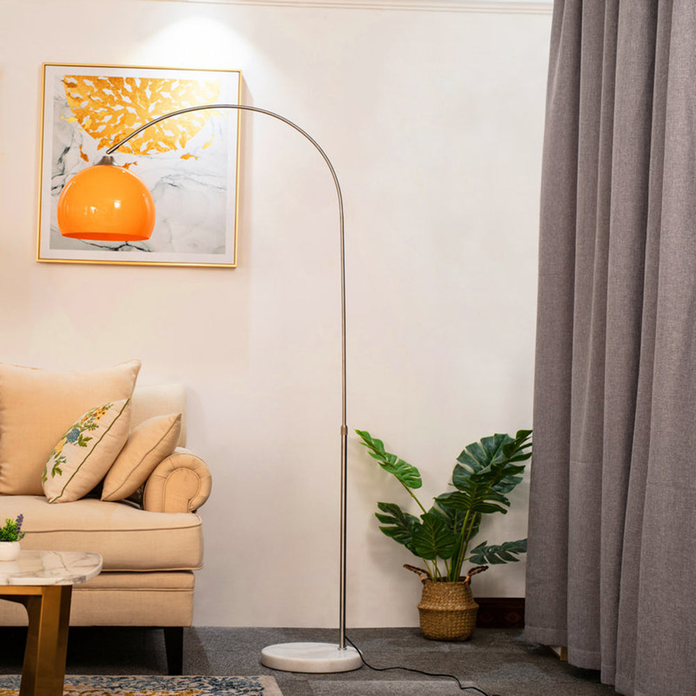 Mira Moderne LED Alto/Arco Lampade da Terra Arancio/Bianco