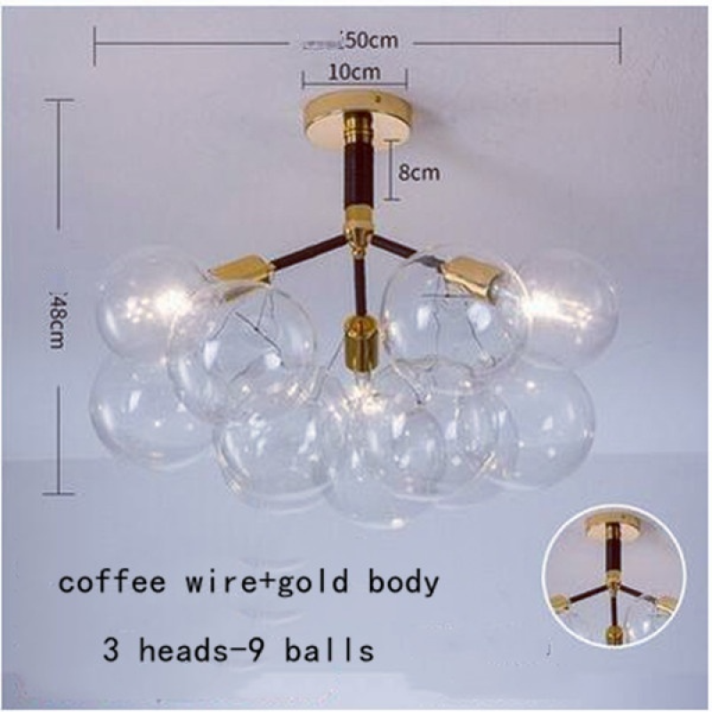Valentina Decorativo LED Lampade a Sospensione Bianche/Nere/Caffè Bolle Soggiorno/Camera da Letto