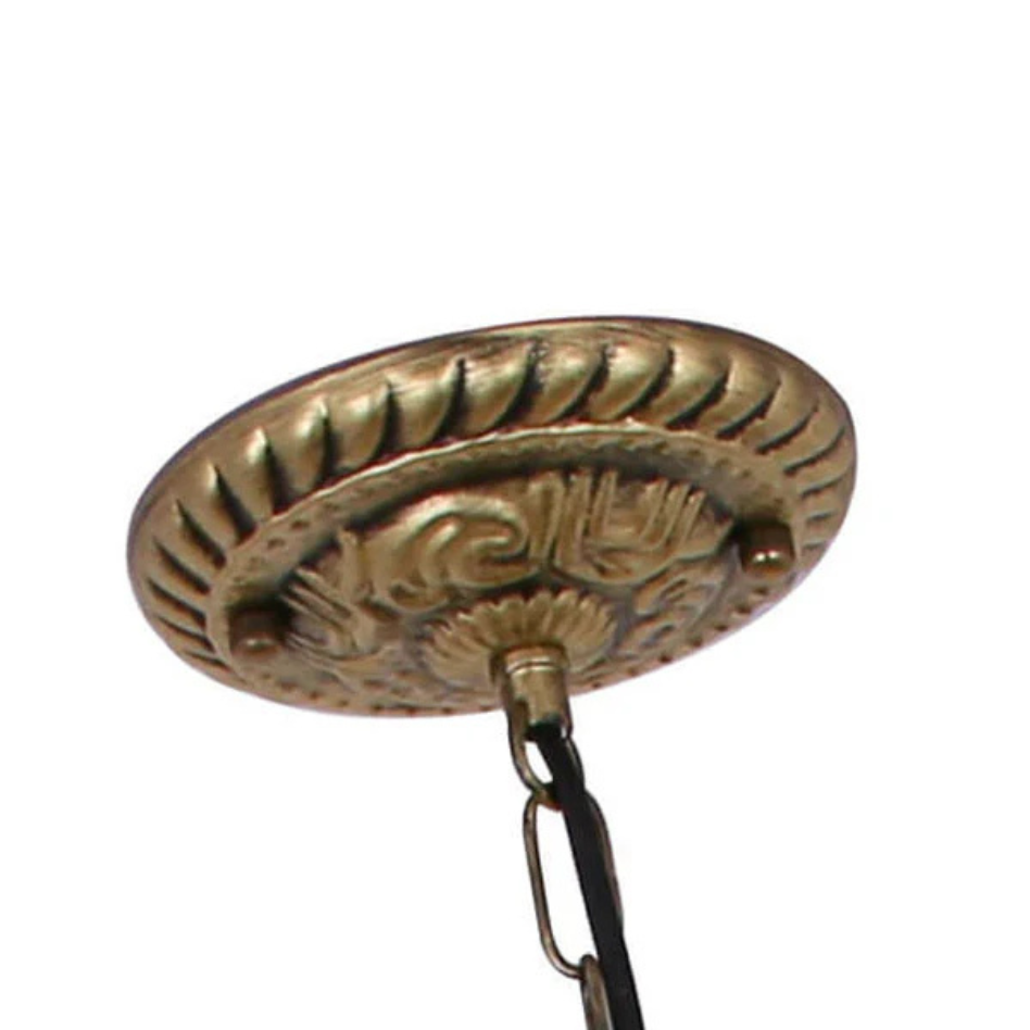Tiffany Vintage Metallo/Vetro Sospensione Soggiorno/Ristorante