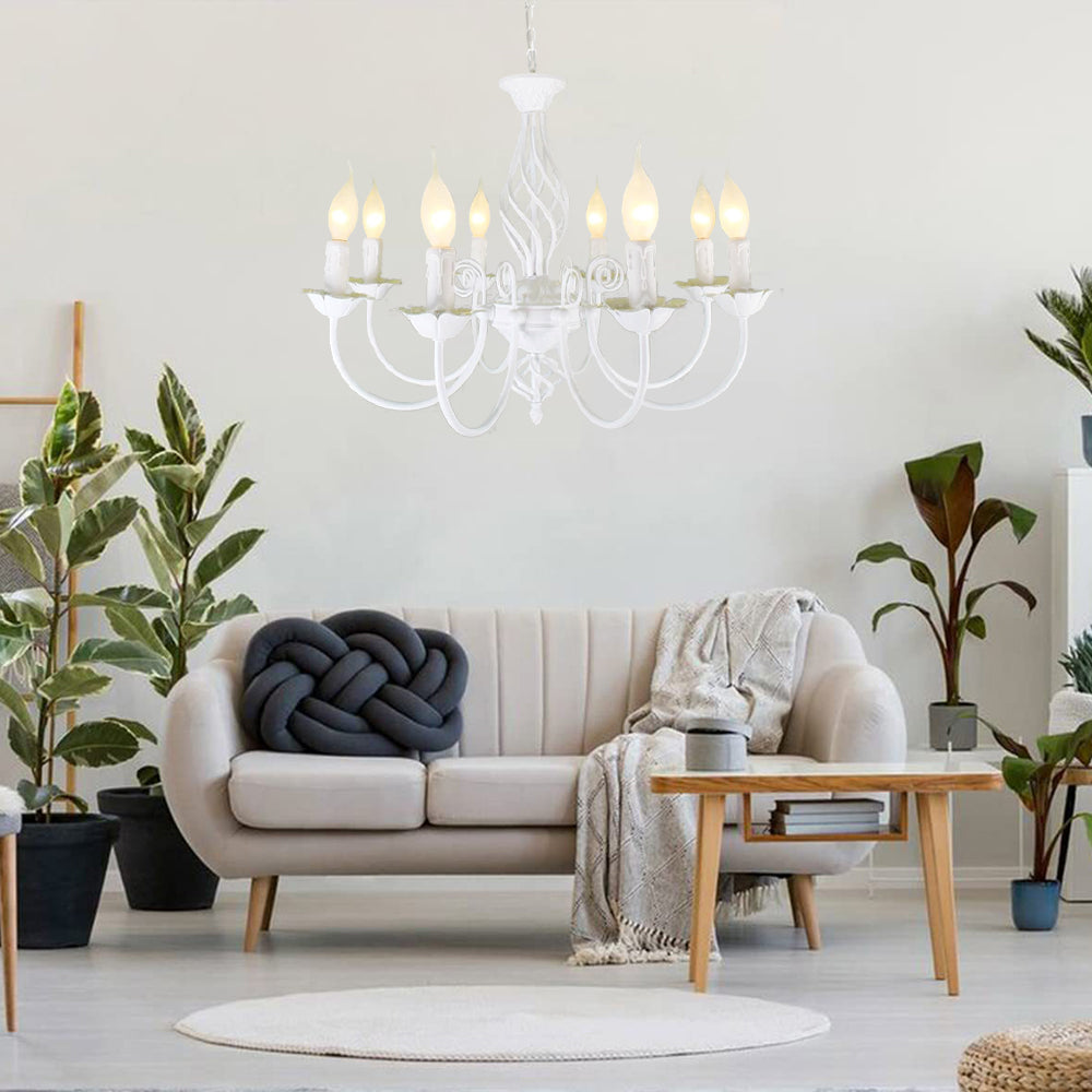 Silva Retro Candela Metallo/Vetro Lampada a Sopensione Soggiorno