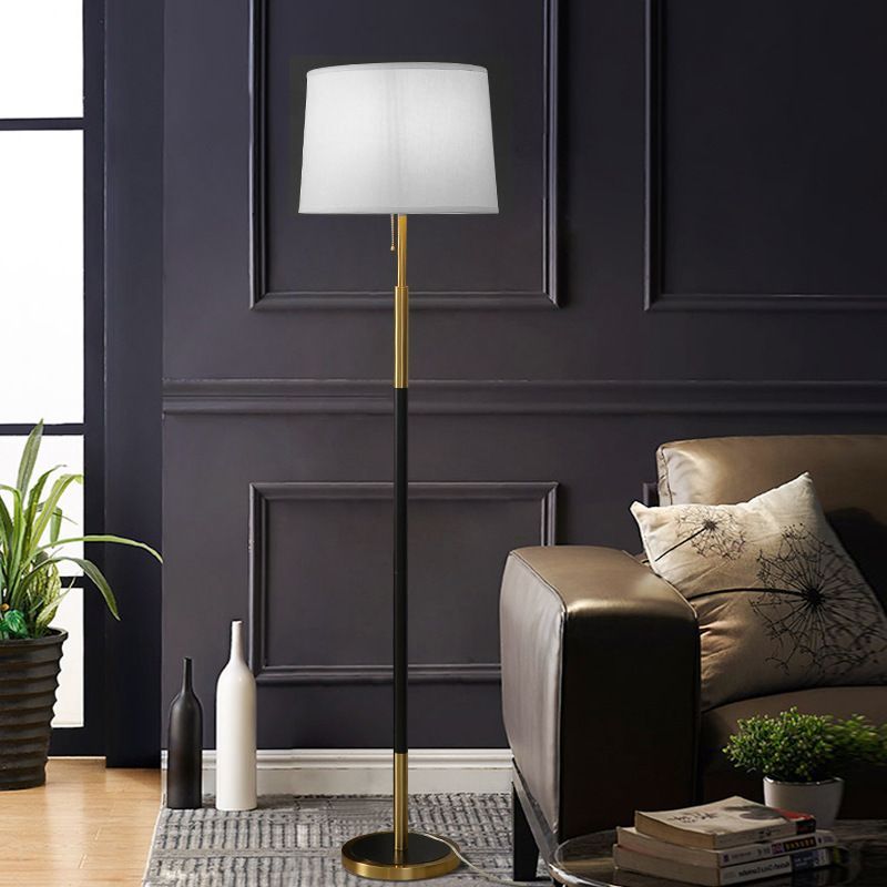 Tiffany Moderne LED Lampade da Terra Metallo/Tessuto Salotto Semplice Nero/Bianco/Rosso/Beige