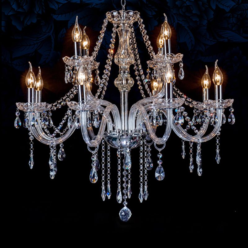 Silva Lusso Cristallo Candela Lampadari Soggiorno