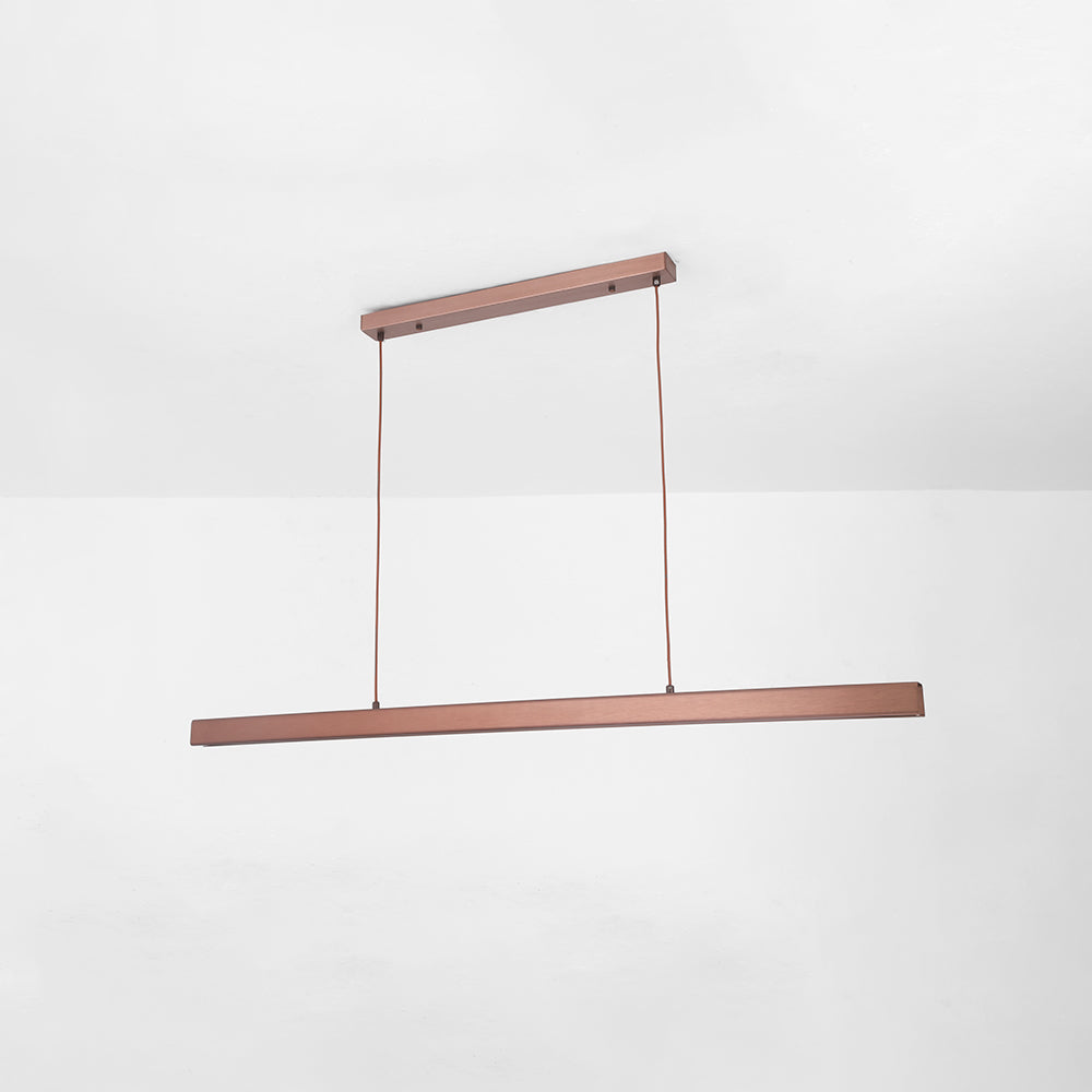Arisha Moderna LED Lampada a Sospensione Metallo Nero/Marrone Lineare