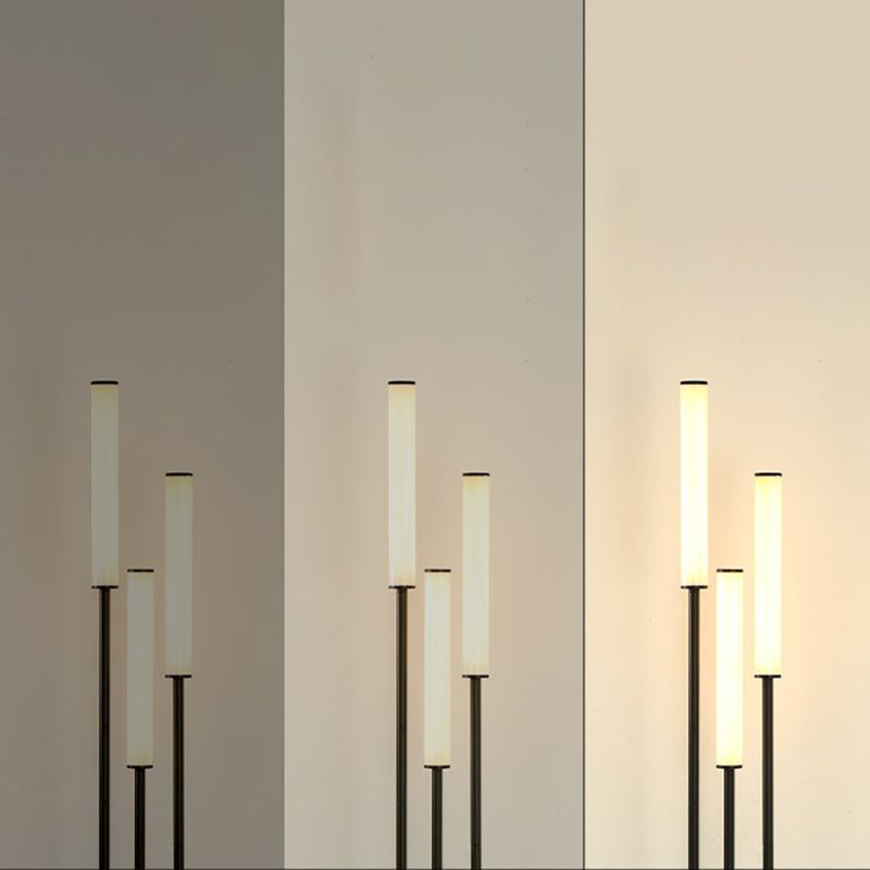 Tiffany Minimalismo LED Lineare Lampade da Terra Nero Metallo Acrilico Soggiorno/Camera da Letto/Sala Studio