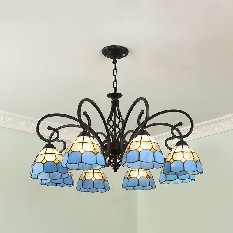 Silva Tiffany Ramo Mediterraneo Metallo Lampadari