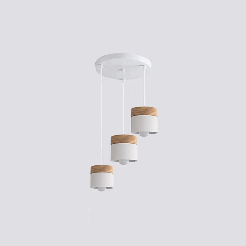 Valentina Nordiche Colorato LED Lampade a Sospensione Metallo/Legno Globo Soggiorno/Camera da Letto