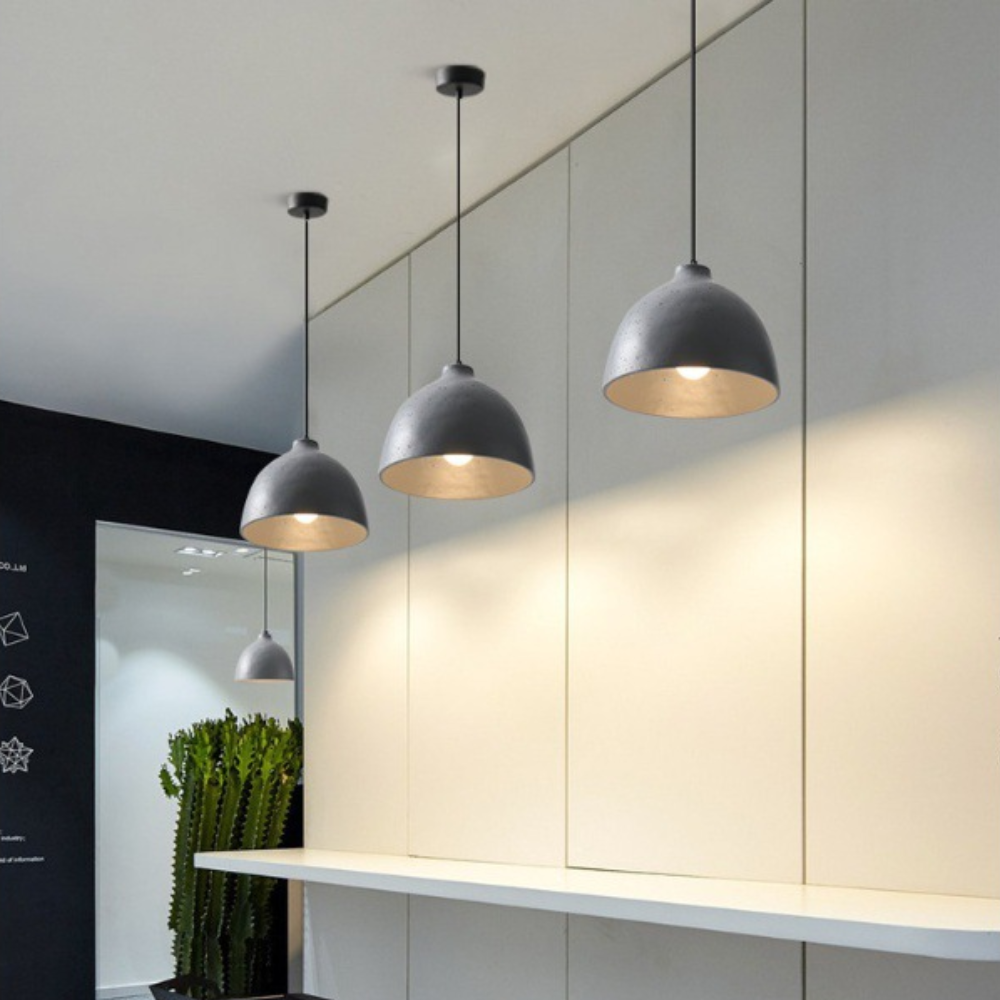 Avi Industriale Resina Sospensione Bianco Arancione Cucina