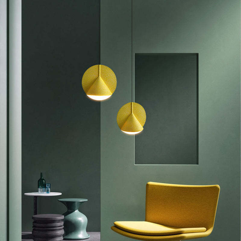 Valentina Moderno Minimalismo LED Lampada a Sospensione Grigio/Blu/Giallo Camera da Letto/Sala da Pranzo