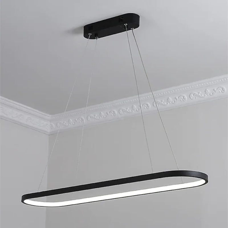 Arisha Lampada a Sospensione Nero/Bianco/Oro Ovale Minimalista Appeso