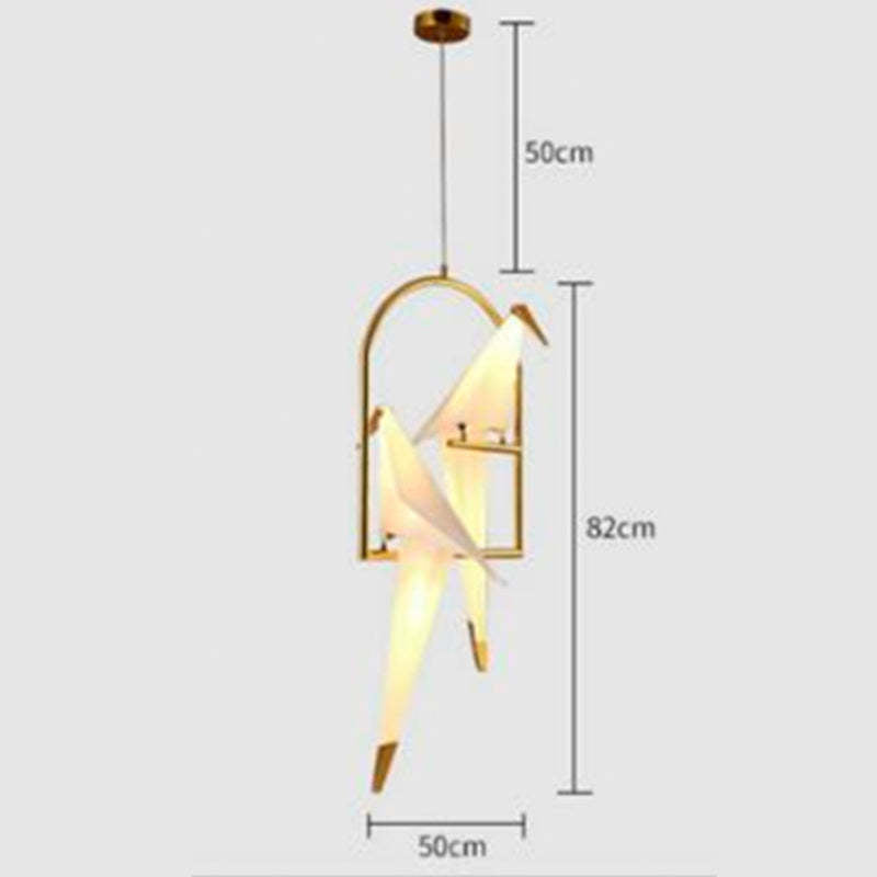 Avi Modern Lampada a Sospensione Vetro Bianco/Chiaro Ucello Nordica Post Moderna