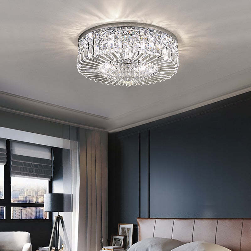 Kristy Lusso Cristallo LED Metallo/Cristallo Plafoniera Candeliere Oro